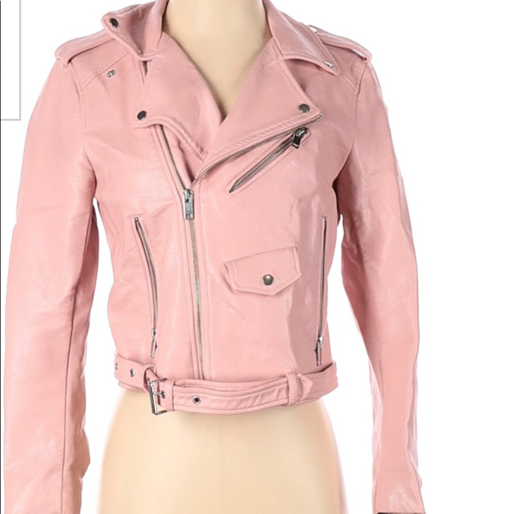 Zara Basics Faux Leather Jacket